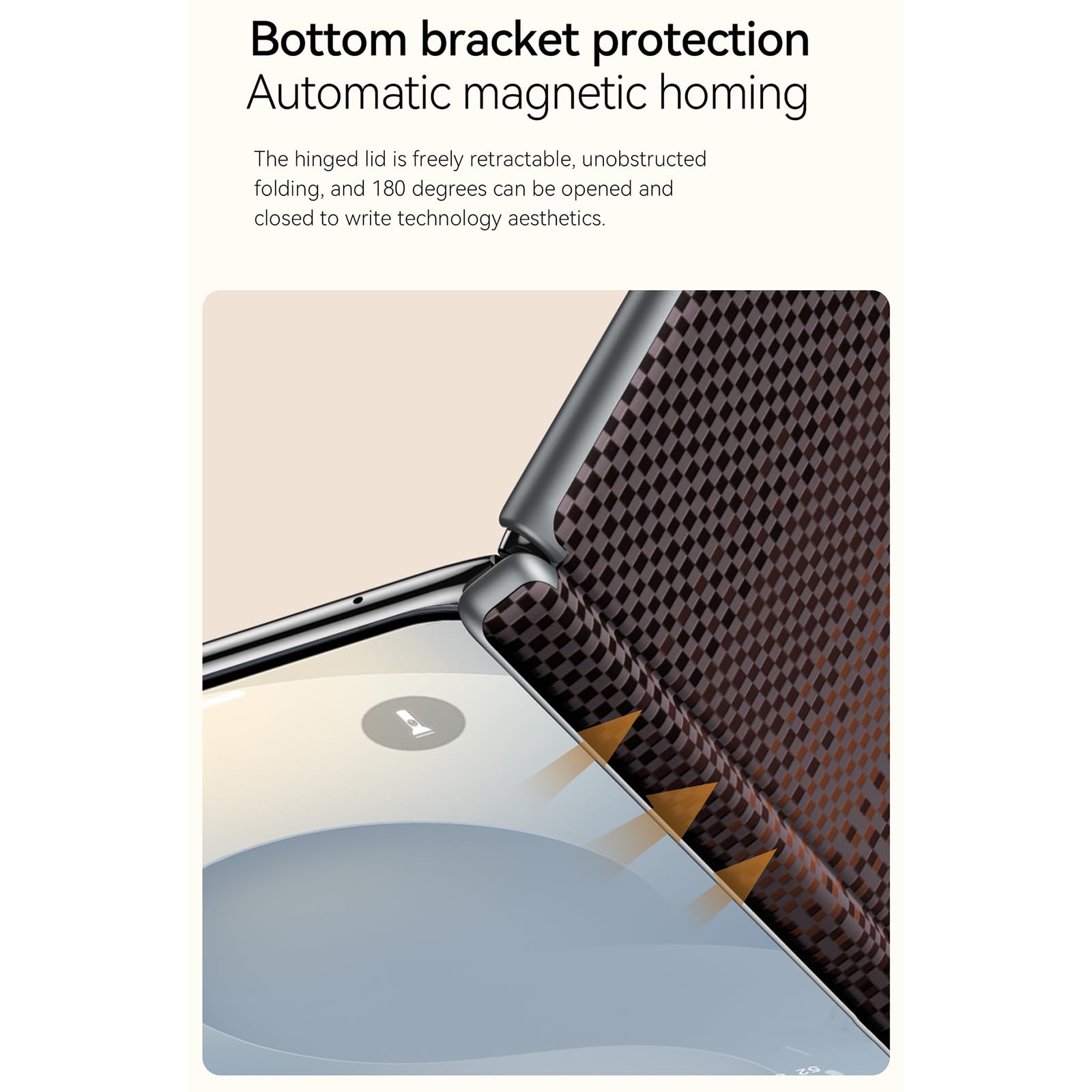 Magnetica Cover Per Samsung Galaxy Z Fold 8 Ultra, Pelle Guscio Posteriore | Fibra di Carbonio Modello Retro Protezione Cerniera Anti-Graffio Custodia Fodera in Microfibra,Blu,Fold 8 Ultra