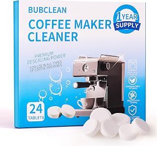 Coffee Maker Cleaner, Coffee Machine Descaler Tablets, 24 Count, Compatible with Multi Coffe Maker, Removes Dirt Limescale for Drip Coffe and Espresso Machines