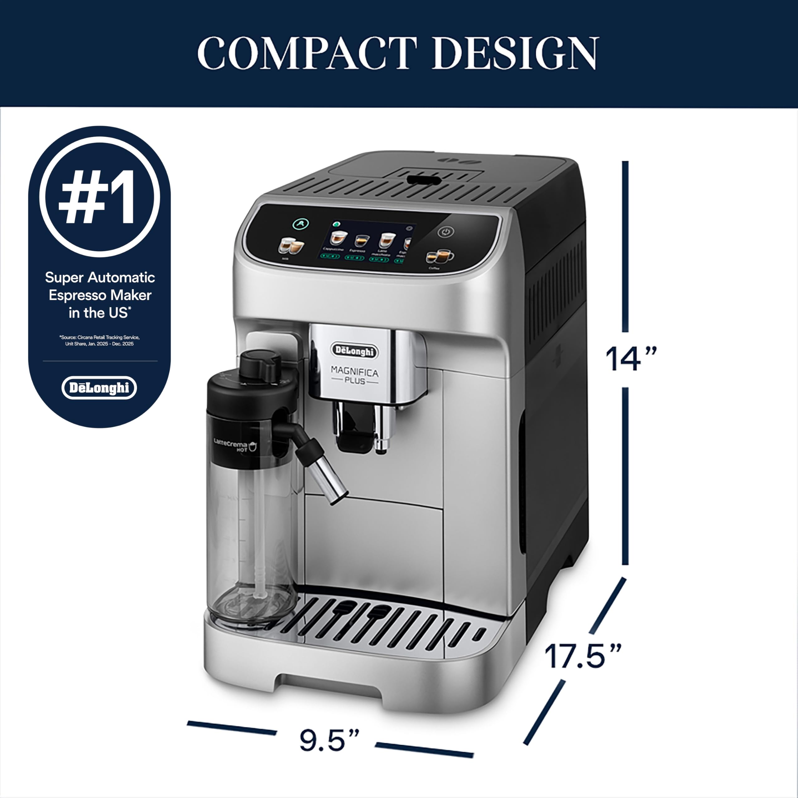 De'Longhi Magnifica Plus - Máquina espresso totalmente automática