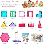 Jasonwell 57PCS Magnetic Tiles Building Blocks Set for Boys Girls Preschool Educational Magnet Construction Kit Stacking STEM Toys Christmas Birthday Gifts for Kids Toddlers 3 4 5 6 7 8 9 + Year Old