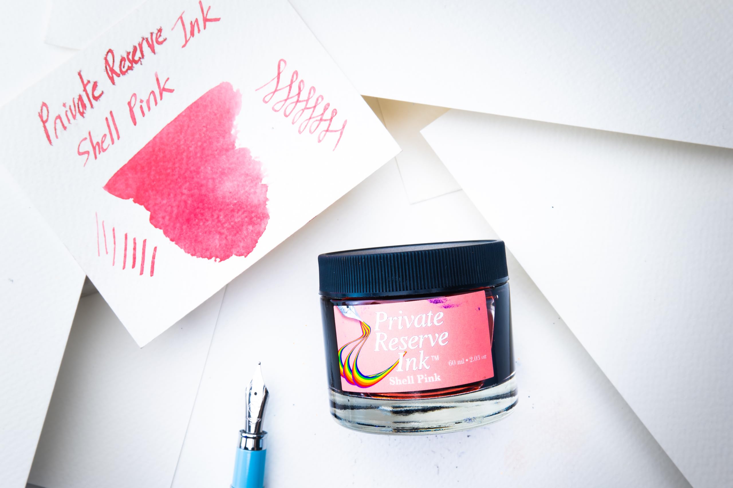 Private Reserve Ink - Butelka z atramentem 60 ml na pióro wieczne (różowa muszla)