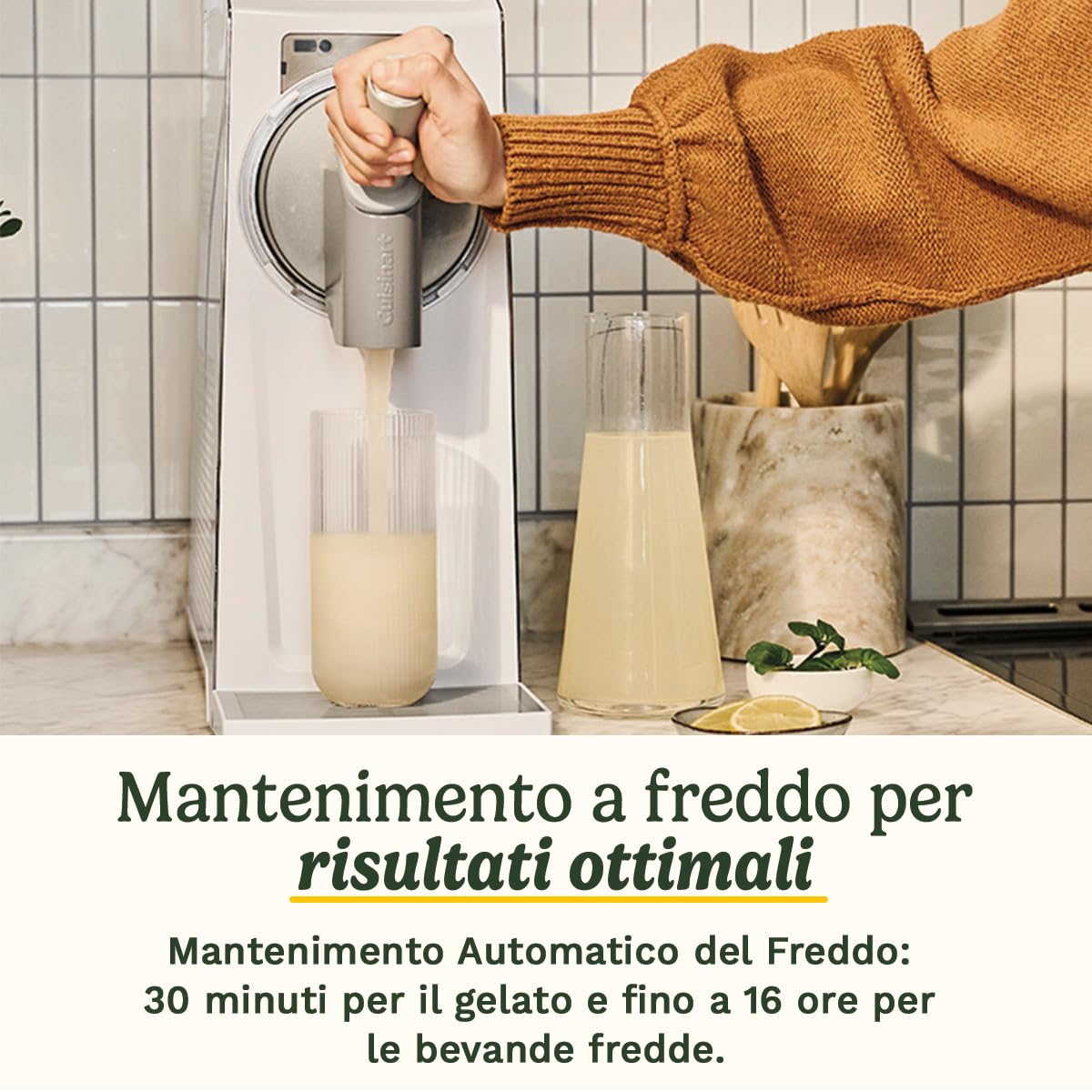 Cuisinart Frost Fusion® - Bevande ghiacciate e gelato soft in 1 | 6 programmi | Granite, cocktail frozen, frappè, vino ghiacciato, sorbetto e gelato soft | Senza ghiaccio | Pronto in 25 min | Autopuli
