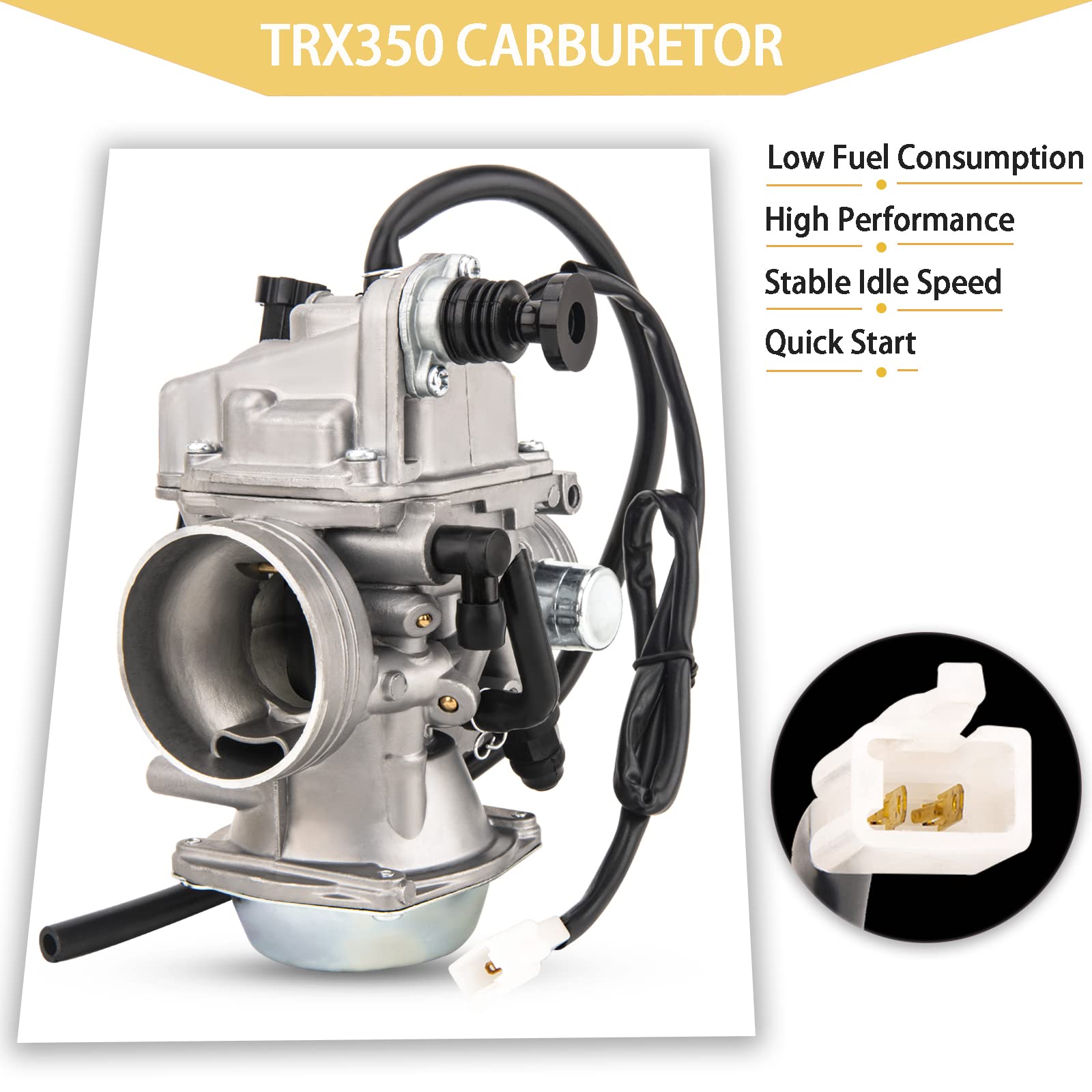 Carburador TRX350 para Honda Rancher 350 TRX350 350ES 350FE 350FMTE 350TM 2000-2006 Carb