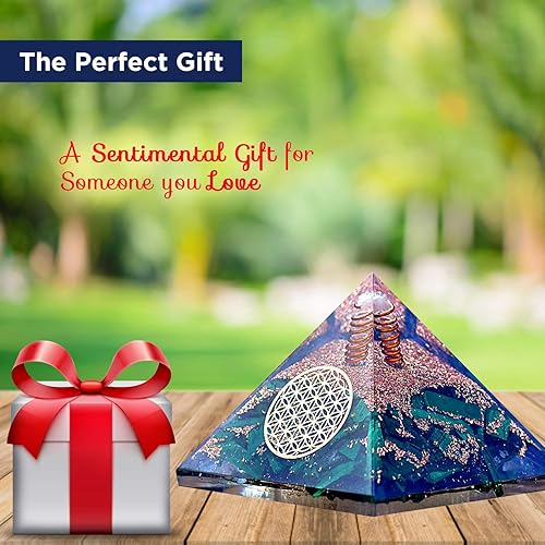 Miniatura 6 de Orgonite Crystal Pirámide de malaquita los cristales de energía positiva promueven la curación de chakras para mejorar el crecimiento espiritual y