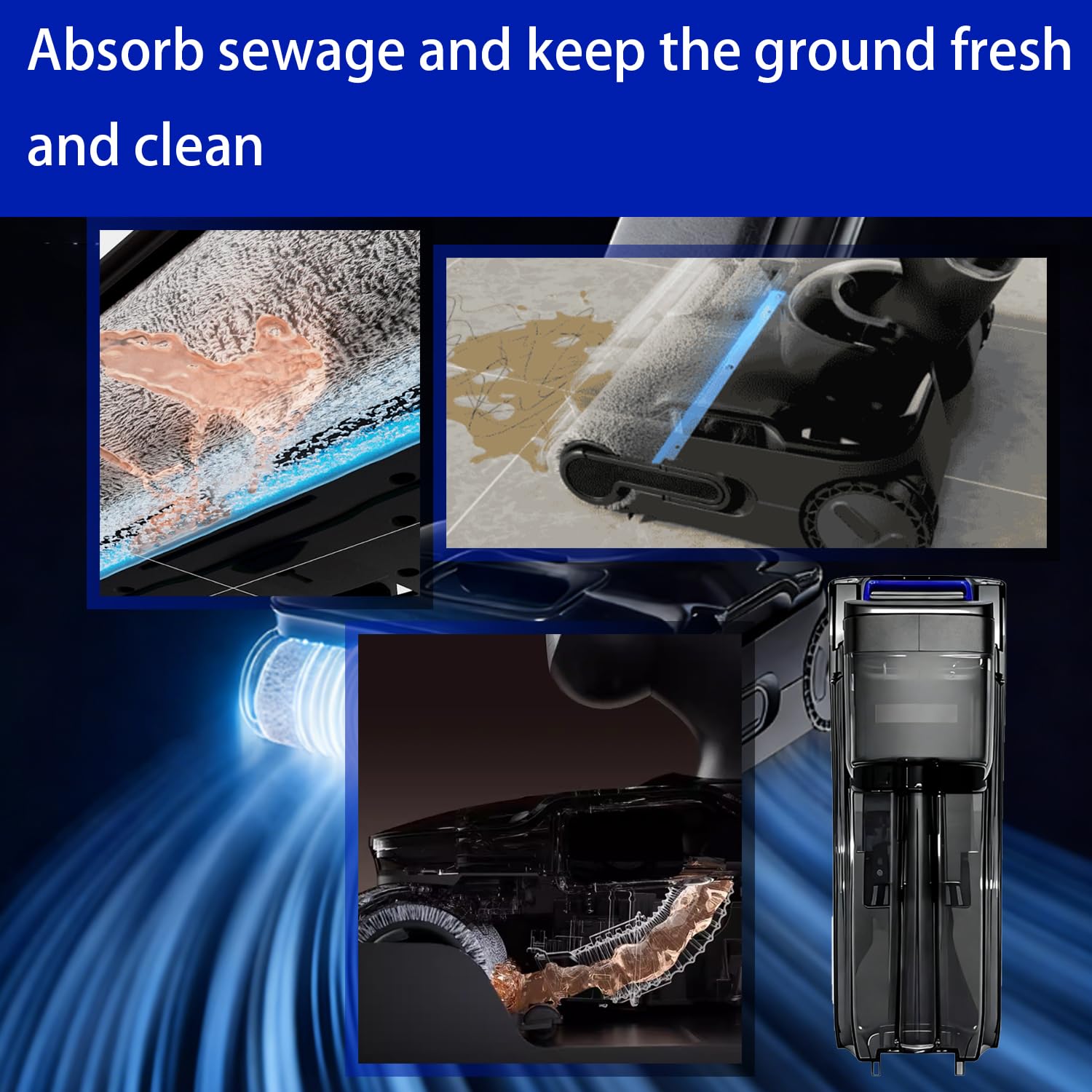 Parti di ricambio per serbatoio dell'acqua compatibili con Tineco Floor One S9 Artist Steam (non per S9 Artist Pro) Aspirapolvere senza fili Wet Dry (S9 Artist Steam Serbatoio dell'acqua sporca)