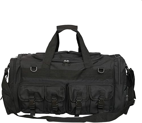 Miniatura 9 de UNISTRENGH Bolsas de lona de viaje para deportes al aire libre para hombre, gran equipo táctico militar Molle, bolsa de hombro para montañismo,
