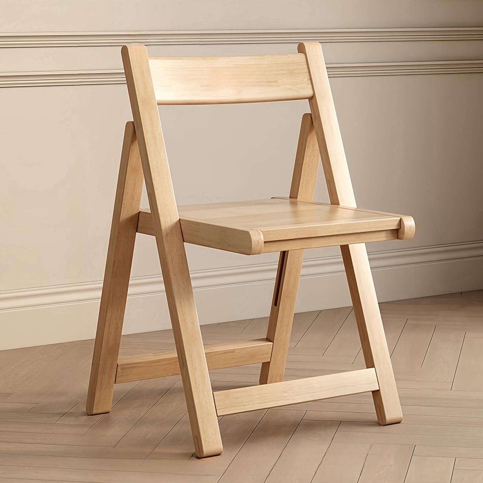 AOVOCO ダイニングチェア 折りたたみ 木製 完成品 2脚セット ナチュラル Amazon｜AOVOCO ダイニングチェア 折りたたみチェア 背もたれ