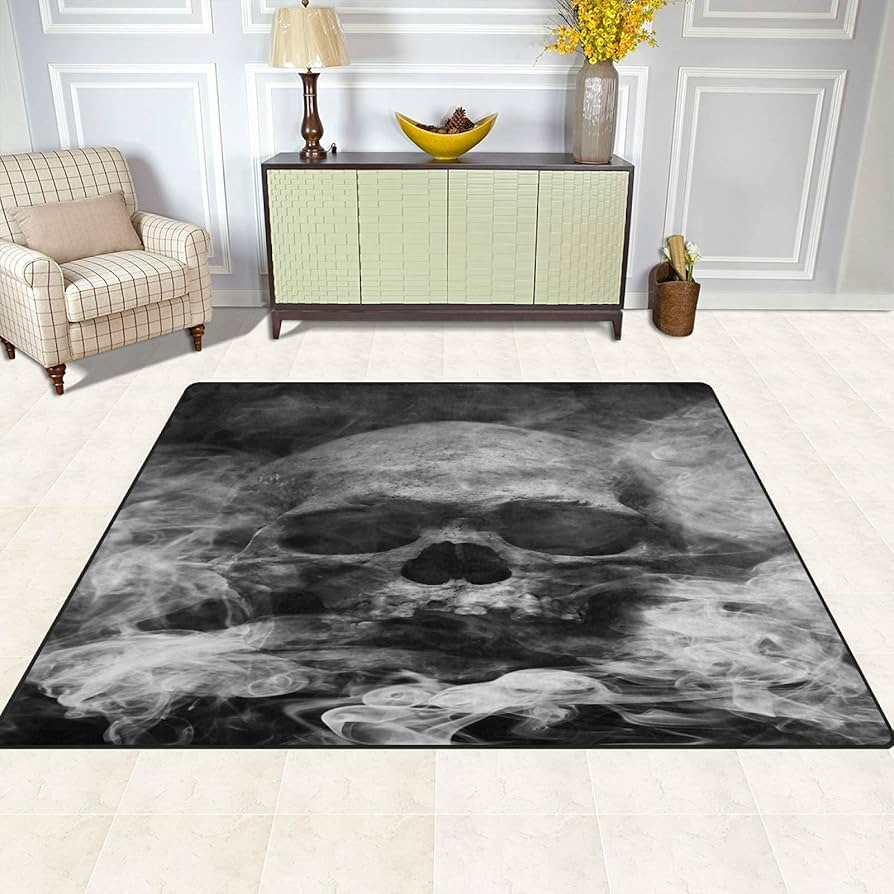 Human made FACE RUG LARGE - BLACK カーペット Human made FACE RUG LARGE - BLACK カーペット