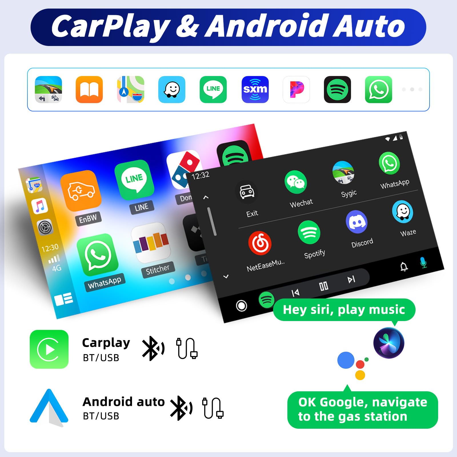 OiLiehu Dab+ Radio 1 DIN con CarPlay Android Auto Inalámbrico, 7" IPS Pantalla Retráctil Manual Radio para Coche con Enlace Espejo, Bluetooth, FM/Dab, SWC, AUX, EQ, USB, Tipo-C, Camara Marcha Atras