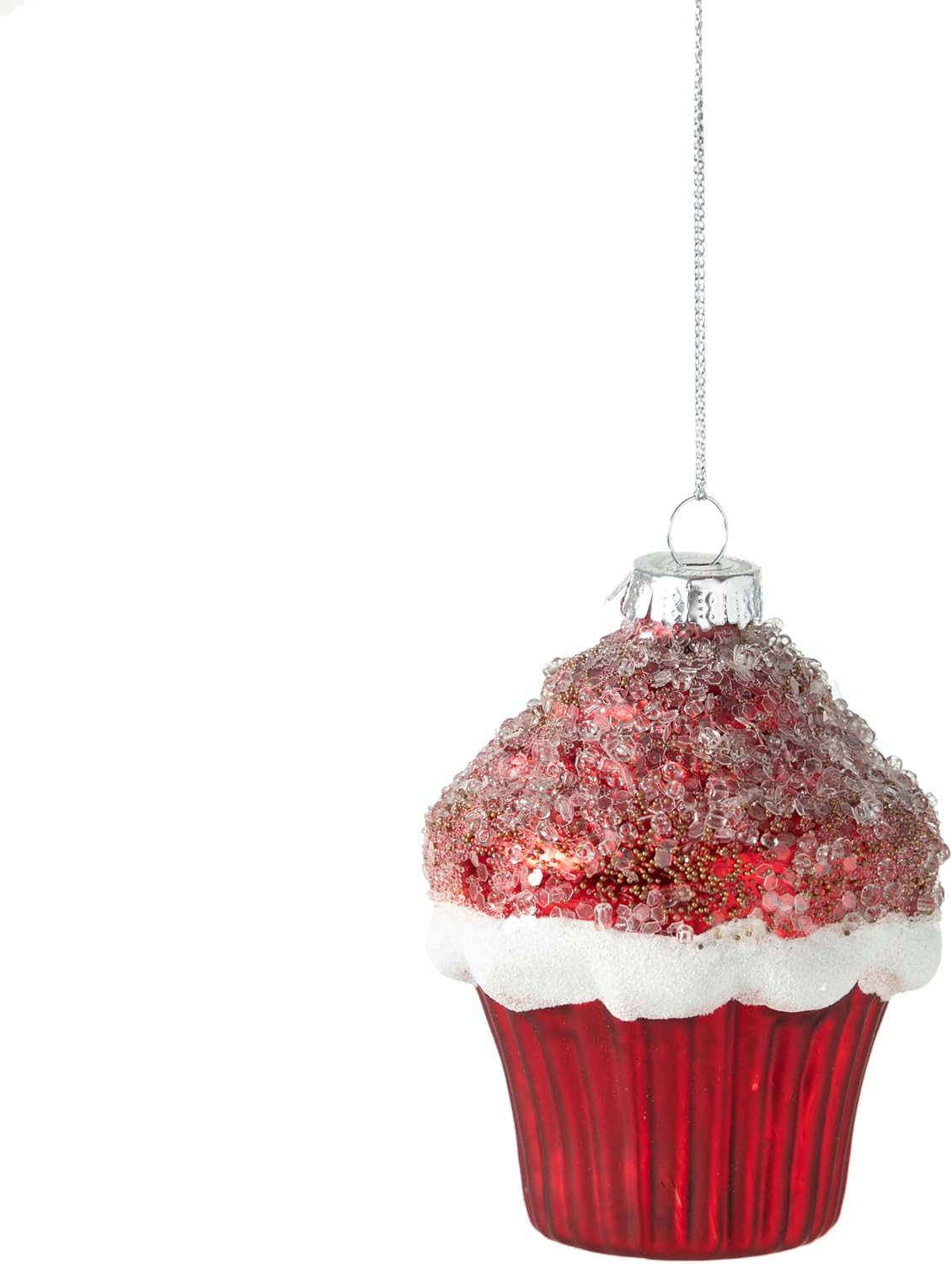 Red Cupcake Ağaç Süsü 10 cm