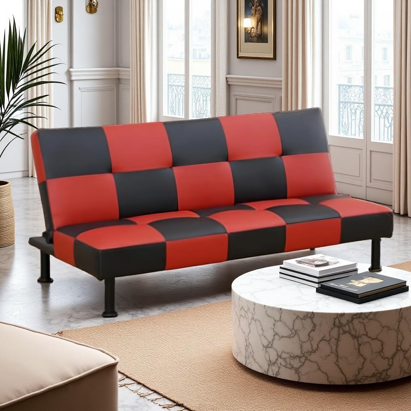 Futon Sofa Bed, Convertible 77.5