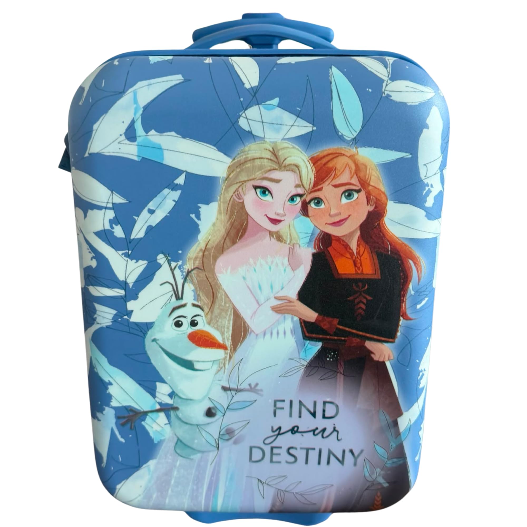 Trolley Rigido Frozen Anna Olaf, Valigia da Viaggio Disney per Bambini, Bagaglio a Mano Resistente e Leggero in ABS con Manico Telescopico Regolabile e 2 Ruote 23L, 42x19,5x29 cm, Multicolor