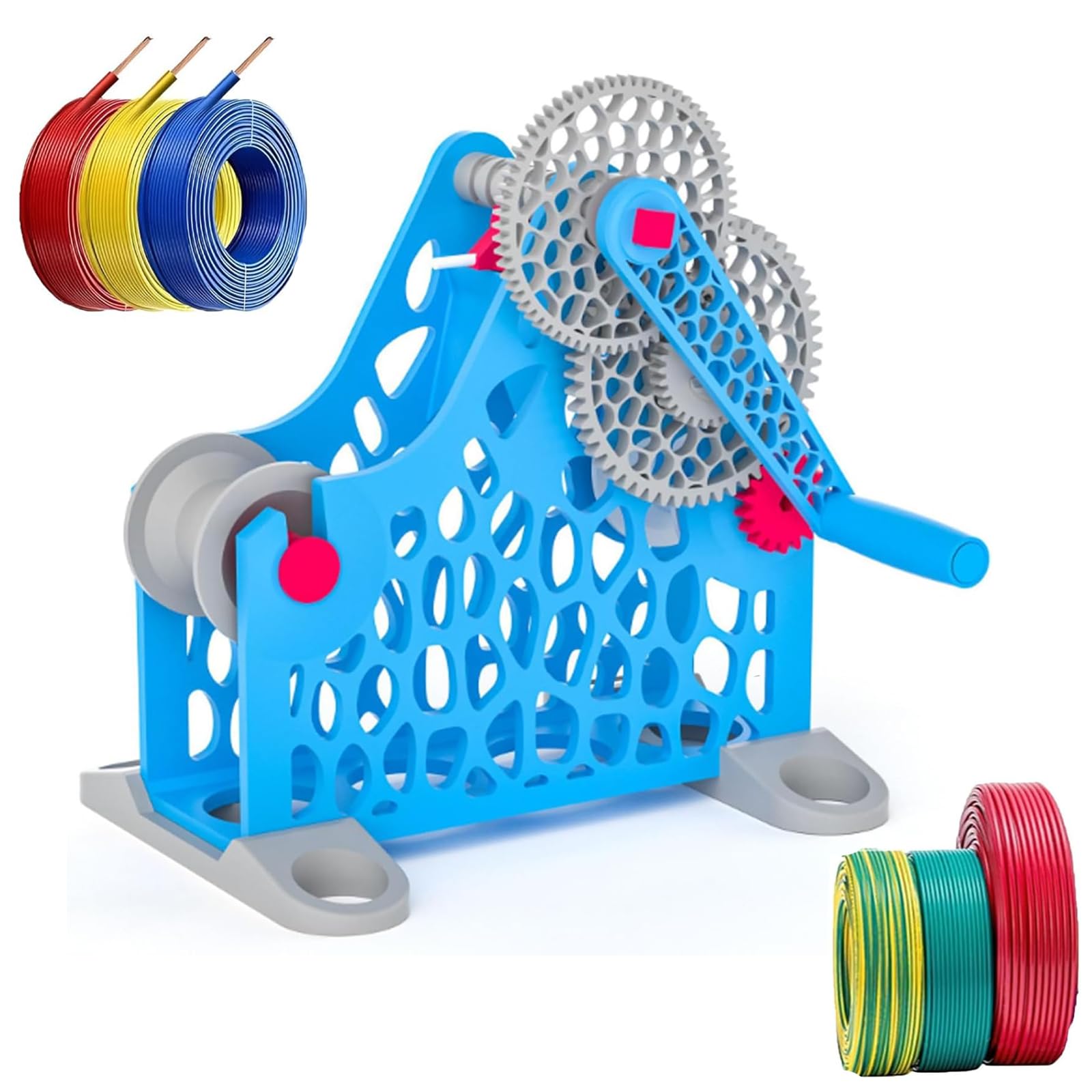 Bobinadora De Bobinas De Filamento 3D, Bobinadora De Consumibles con Manivela, Capacidad: Bobina De 1 Kg, Diseño Modular Desmontable, para Entusiastas De La Impresión 3D, Soldadores