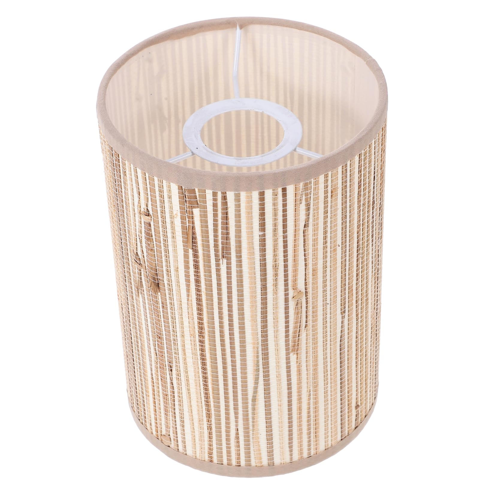 Artibetter Woven Pendant Lamp Shade Rustic Rattan Ceiling Light Cover Replacement for Farmhouse Hotel E27 E14 7.80X5.51In