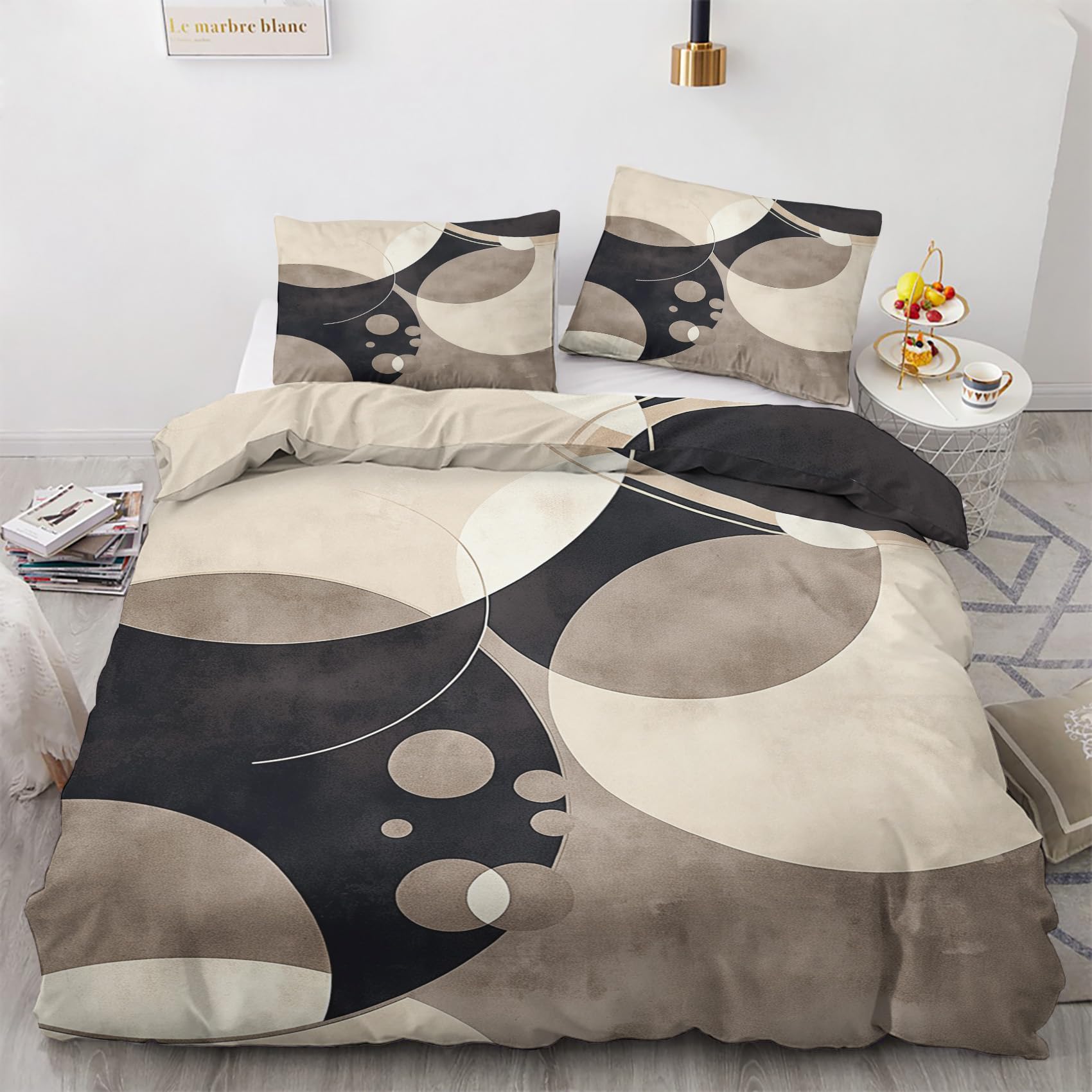 Housse de couette en microfibre douce avec fermeture éclair pratique