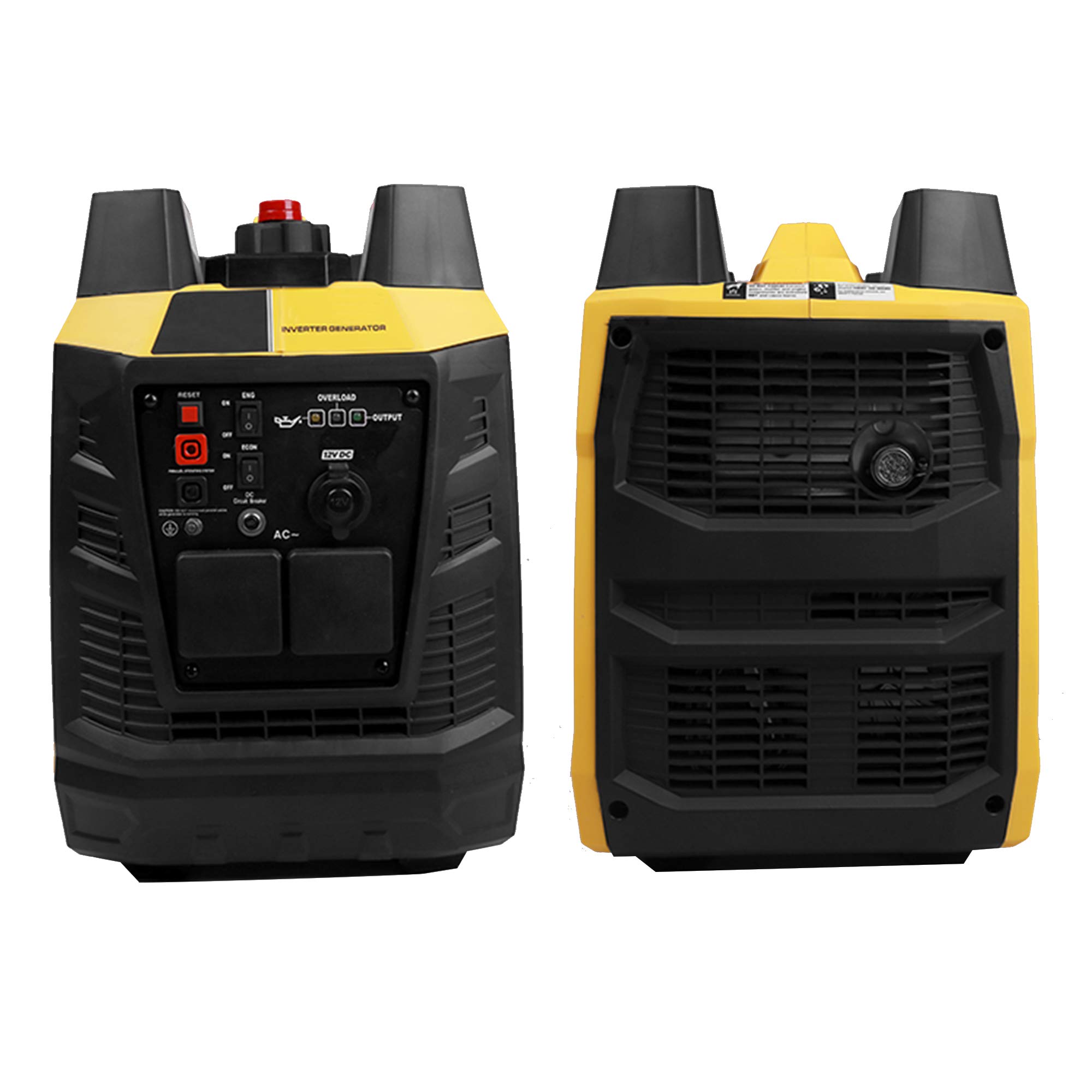 TGHY Generador Portátil Inverter de 2300 Vatios Bajo Nivel de Ruido y Liviano con Modo Ecológico y Apagado de Combustible Energía de Respaldo de Emergencia