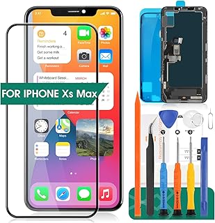 for iPhone Xs Max Screen Replacement XS MAX LCD Digitizer 6.5inch for iPhone Xs Max Display Replacement Touch Screen Assembly Sensor A1921 LCD A2101, A2102, A2104(Black)