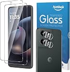 2+2 Pack for OnePlus 15R Screen Protector with Camera Lens Protector，Full Coverage 9H Tempered Glass Film,HD Clear Scratch Resistant,Bubble-Free for OnePlus 15R Screen Protector