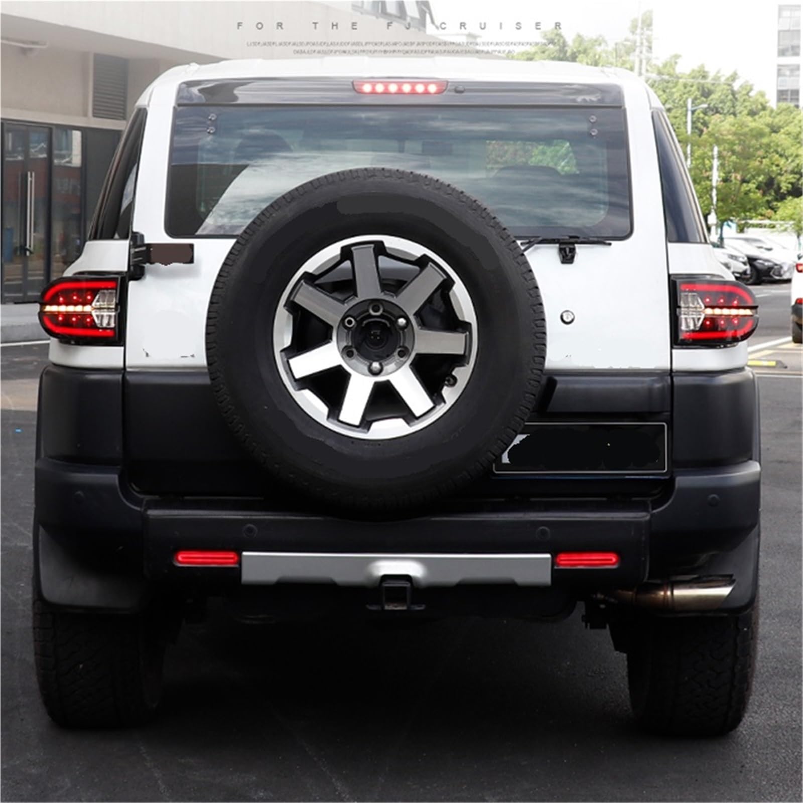 KWEZ Para Toyota FJ Cruiser, modificación luz parachoques trasero, conjunto luz antiniebla parachoques trasero Luz de freno LED Tercera Luz Freno(Chinese version)