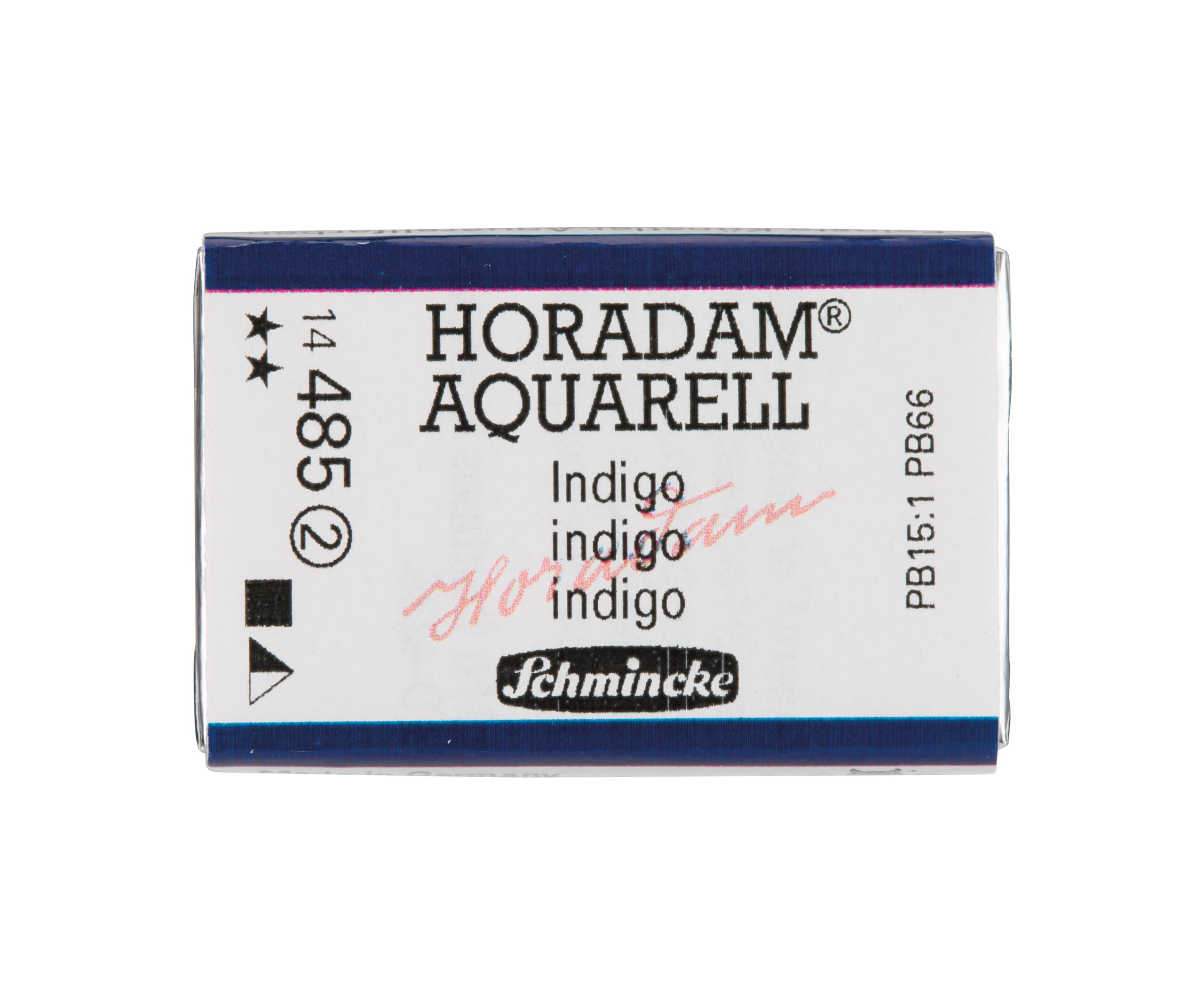 Schmincke - HORADAM® AQUARELL - acuarelas para artistas, 492 azul de Prusia, 14 492 044, 1/2 godet — view 84