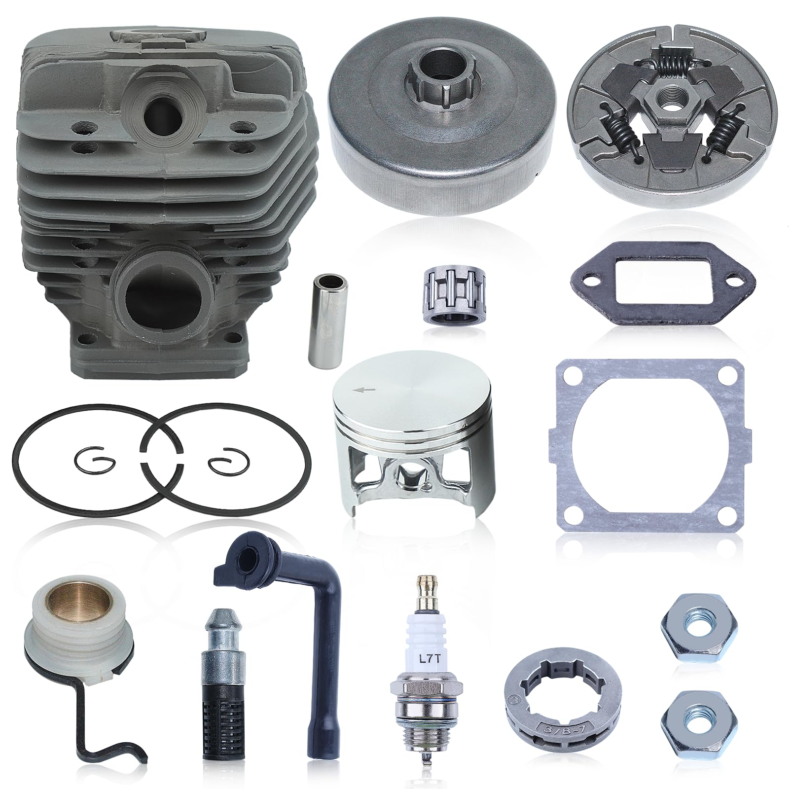 Kit pignon tambour d'embrayage 3/8"-7 avec cylindre 54mm pour tronçonneuse Stihl MS660