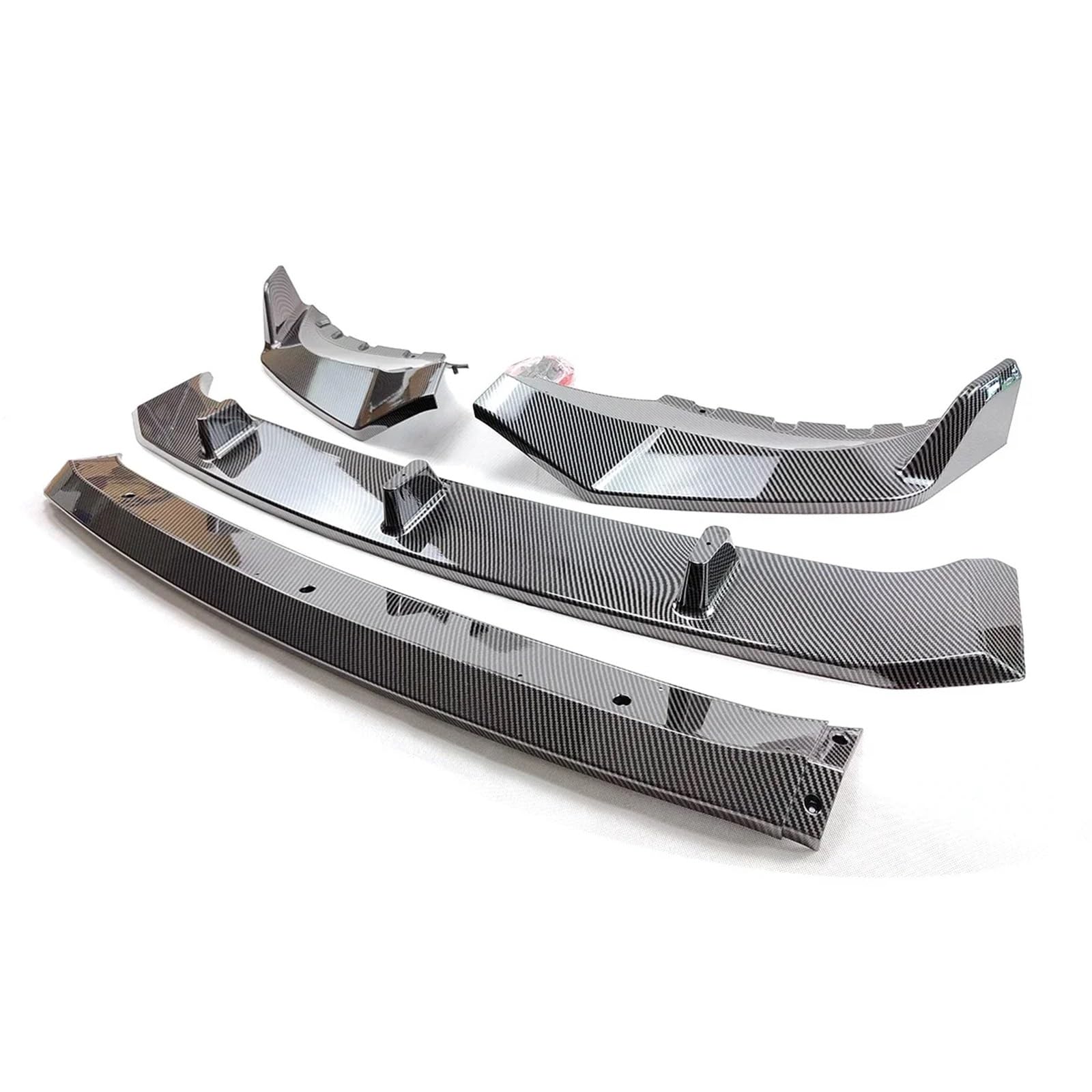 Rozdzielająca Nakładki Zderzaka Pasuje Do BMW X5 G05 M Sport 2019-2022 Przedni Zderzak Samochodowy Splitter Spoiler Warga Straż Protector Body Kit 4 Sztuk zestaw rozdzielaczy(Carbon Fiber Style)