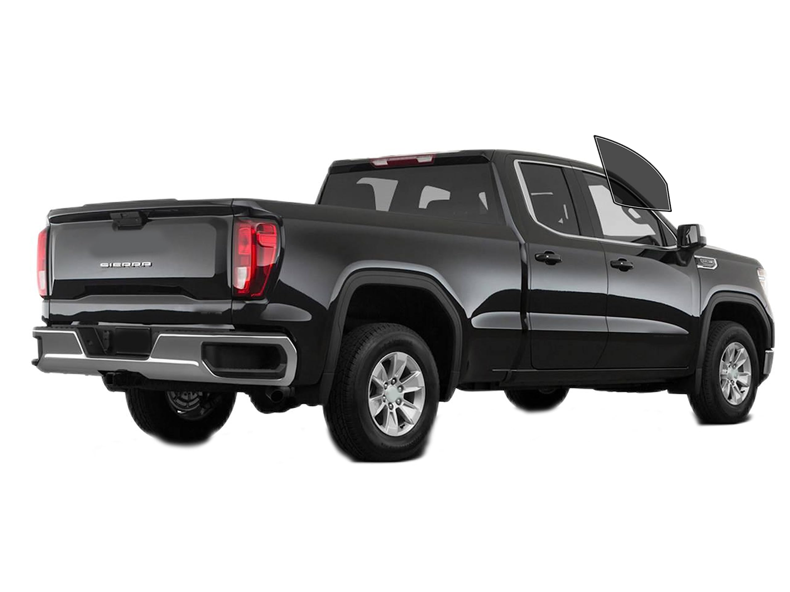 AUTOTEK Precut Window Tint Film Front Two Door Windows Tint Film Cars Sun Blocking Protection Privacy Anti Shatter Glass 2Ply Computer Cut 35% Tint Shade for GMC Sierra 1500 Extended 2019-2024