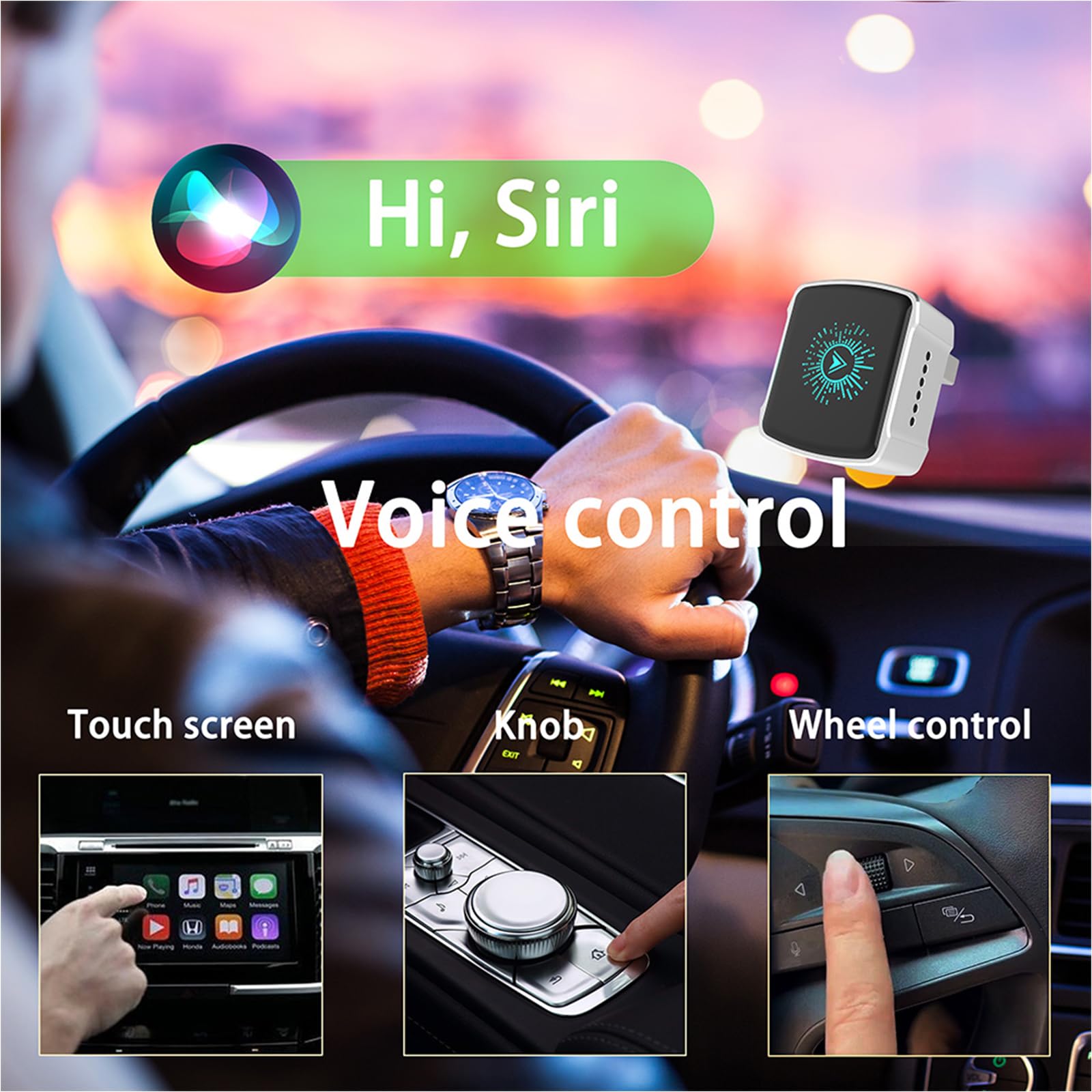 Adattatore Wireless CarPlay 2 in 1 CarPlay Wireless Adattatore Cavo a Wireless, Plug & Play, USB A/C Mini & Stable USB Android Auto Adattatore con Wired CarPlay per iOS 10+/Android 11+, Auto dal 2016