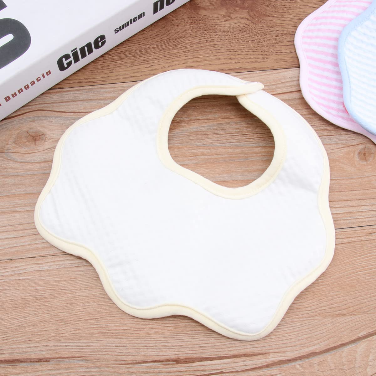 Toddmomy 10 Pezzi di Cartone Animato Saliva Adorabile Grembiule Infantile Che Mangia Cotone Misto Colore Bambino per Bavaglino