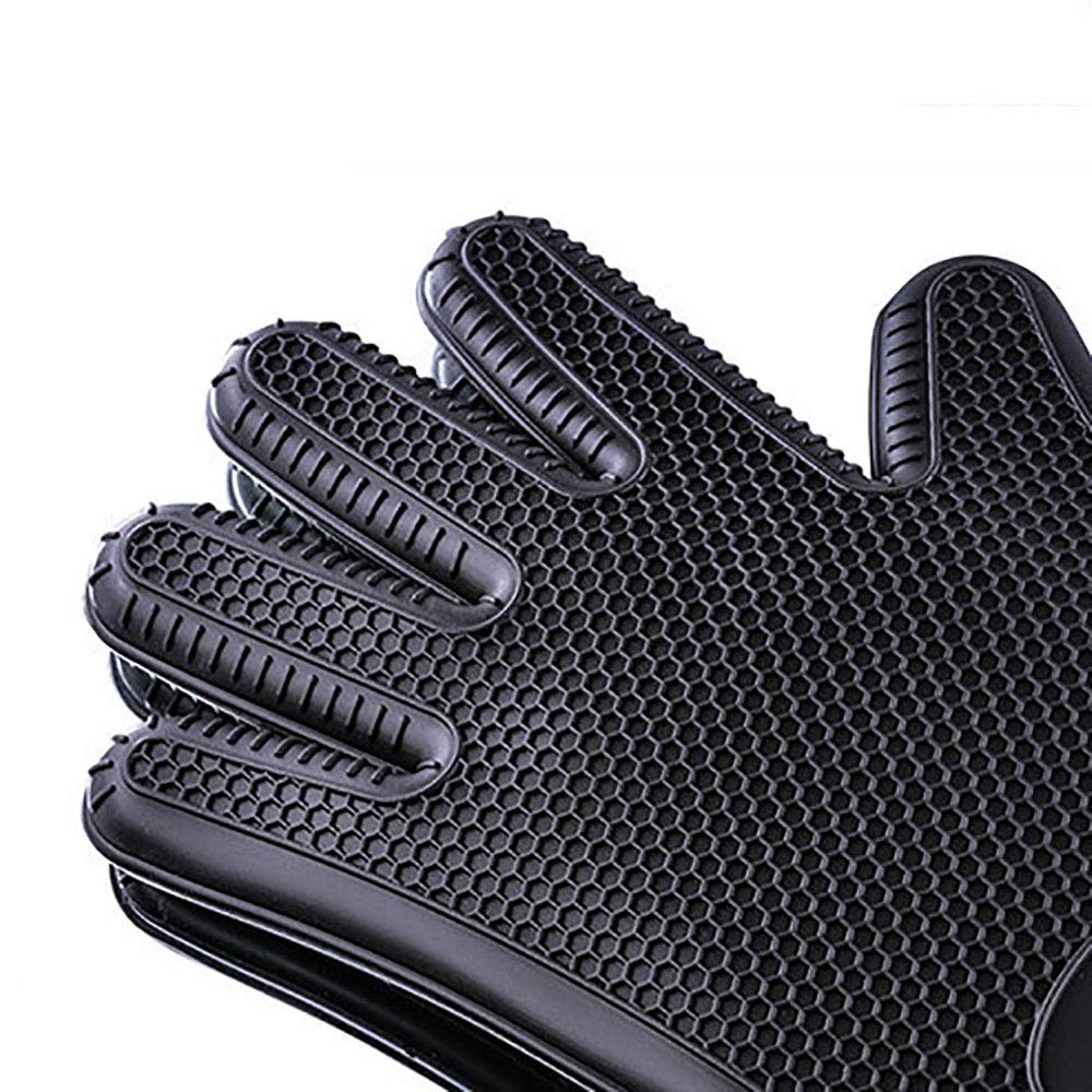 Grillhandschuhe Hitzebeständig, rutschfeste Silikon Backhandschuhe Kaminhandschuh Ofenhandschuhe Grill Kochhandschuhe für Küche
