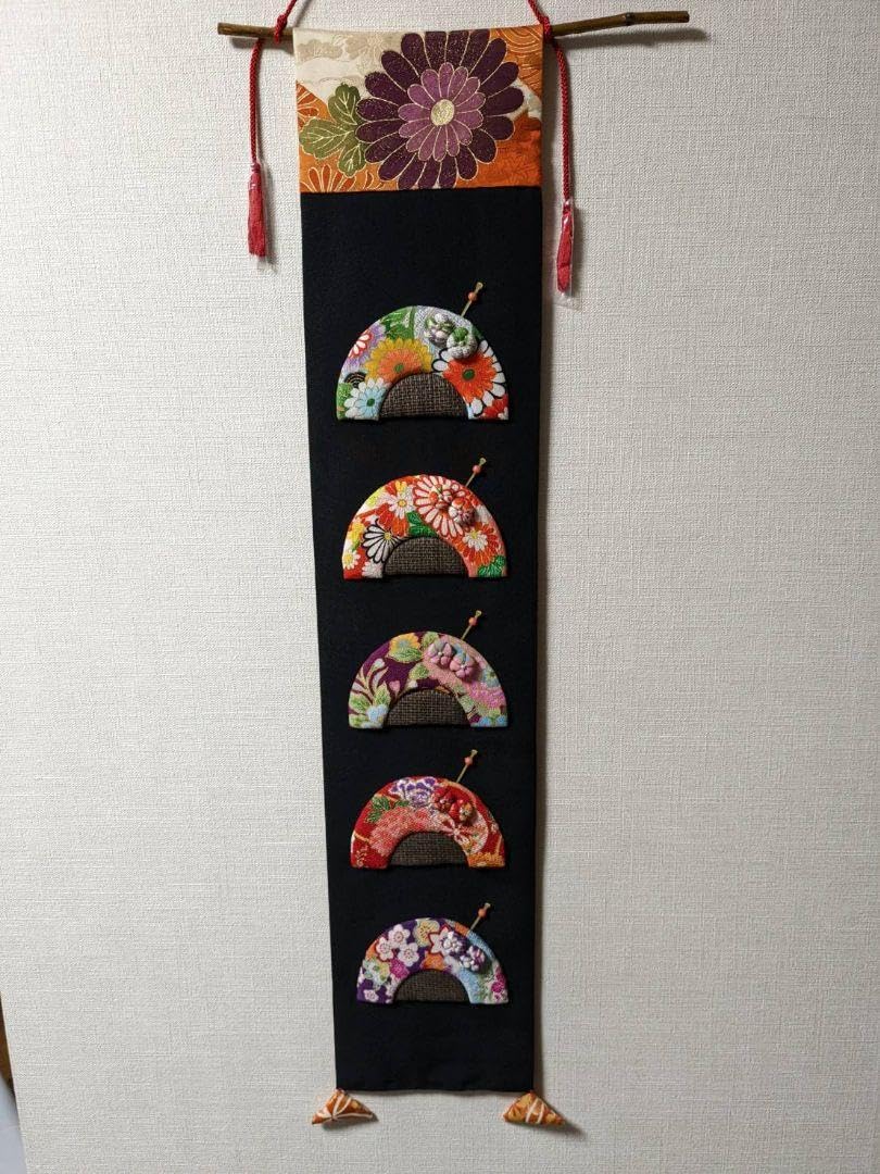 Amazon.co.jp: 和古布 縮緬 押し絵 櫛かんざしタペストリー : ホーム