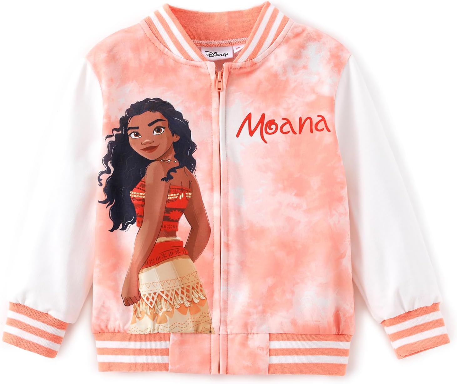 Disney Minnie Mickey Stitch Princess Frozen Elsa Jacket Lightweight Zip up Fall Clothes Classic Sweatshirt 2-14 Years