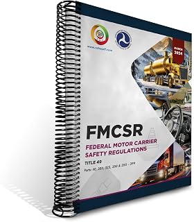 FMCSR Federal Motor Carrier Safety Regulations March 2024 Edition Spiral