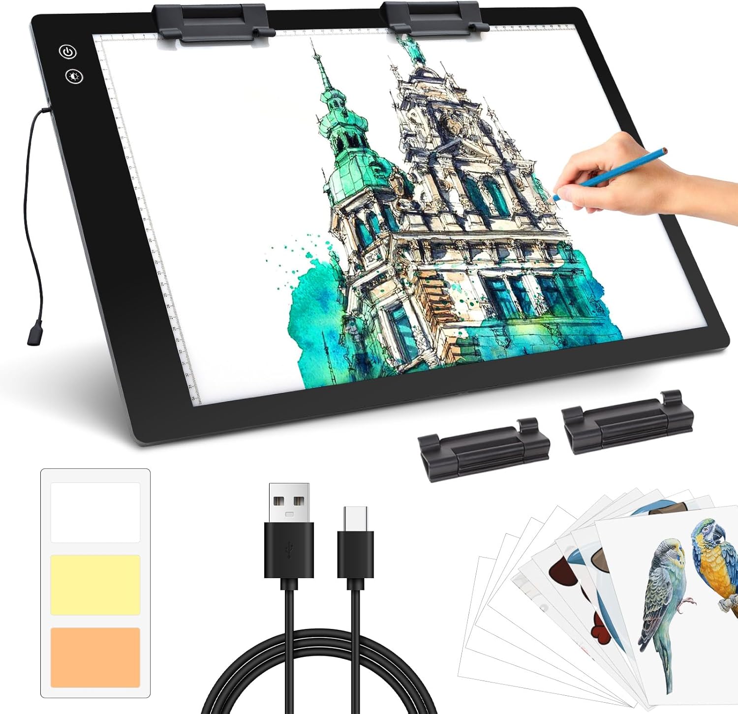 A2 Light Box Battery Powered Diamond Painting Light Pad, 3 Colors 6