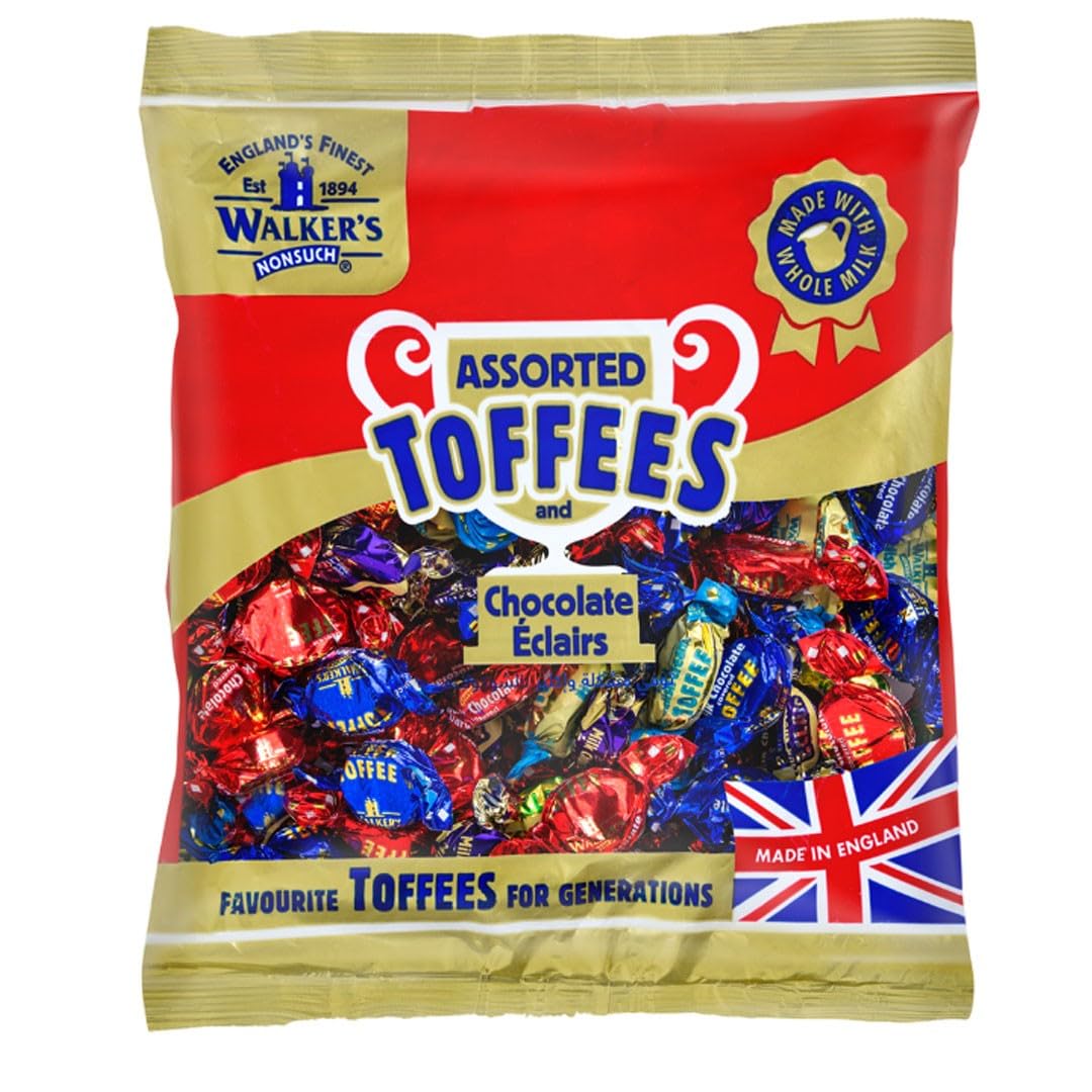 iChuches Bonbons Walkers | Assortiment de 1 kg | Toffees et Eclairs (assortis)