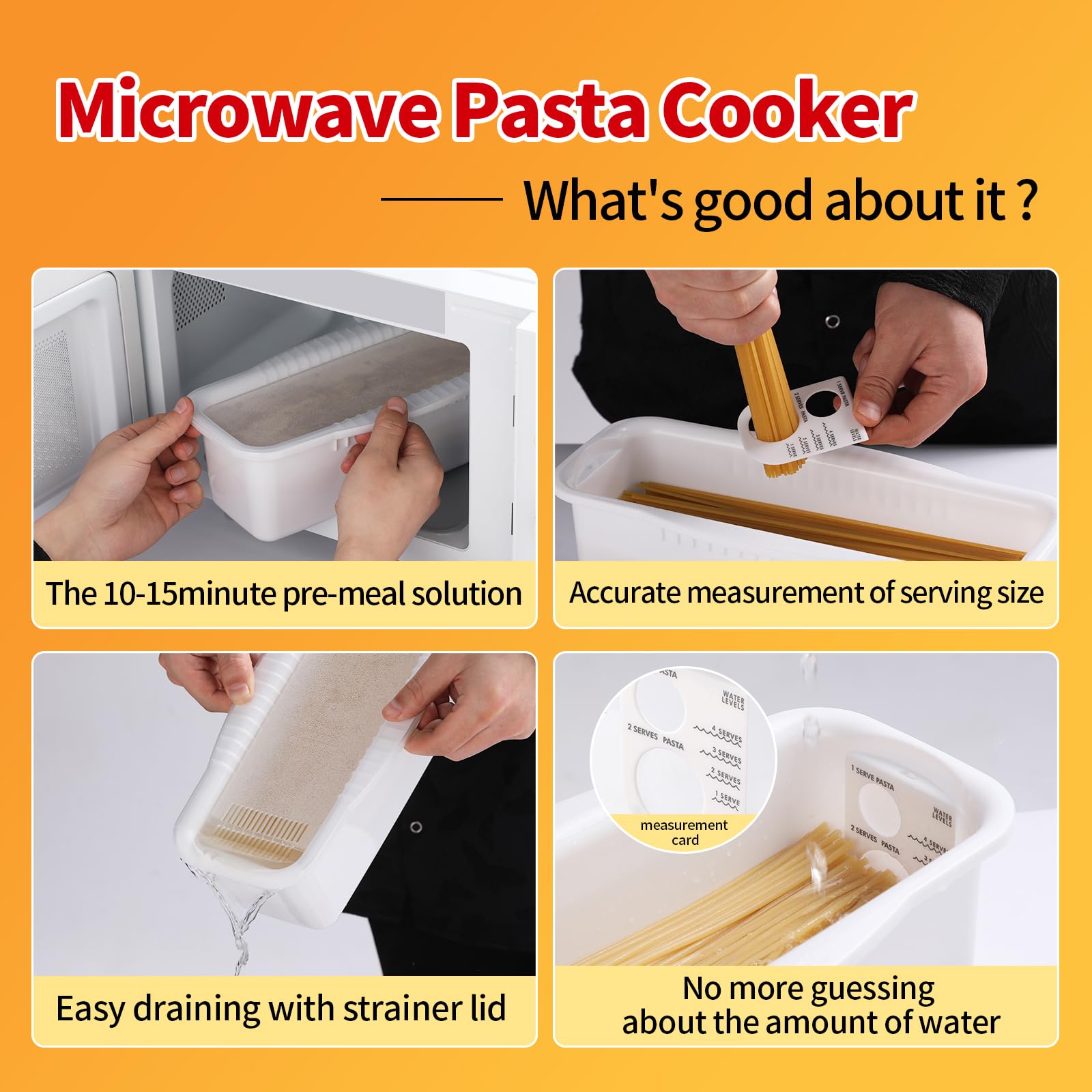 Spaghetti Microwave Cooker 2Pcs Microwave Pasta Cooker Stackable spaghetti-microwave-cooker-2pcs-microwave-pasta-cooker-stackable