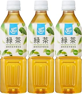[Amazonブランド]Happy Belly 緑茶 500ml×3本