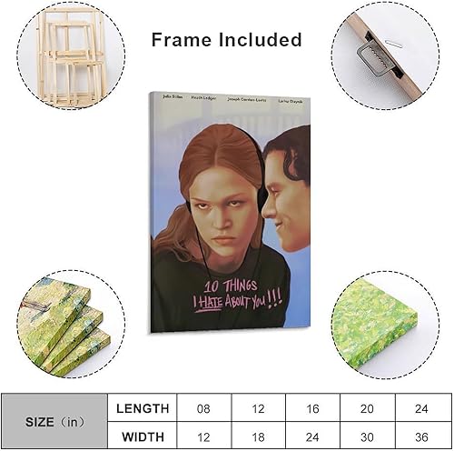 Miniatura 2 de LRefiozas Póster de lienzo con 10 cosas que odio de ti, diseño retro de los años 90, película romántica, decoración del hogar, dormitorio, sala de