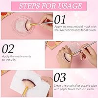 Vista 4 de 60 pinceles faciales de abanico, máscara de abanico, cepillos aplicadores faciales suaves, cepillo ácido, maquillaje, rubor, herramientas