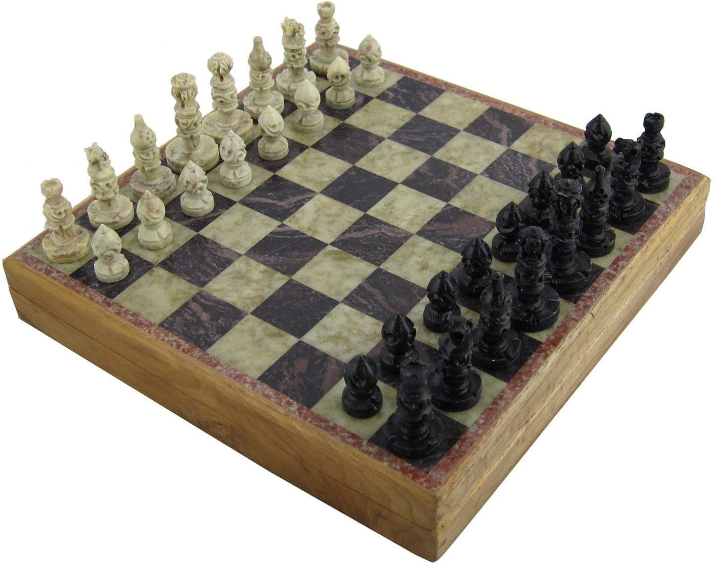 Strategy Board Games For Adults Unique Chess Sets And Board 10 x 10 Inches - Festival Gifts For Boys, Girls Kids & Children