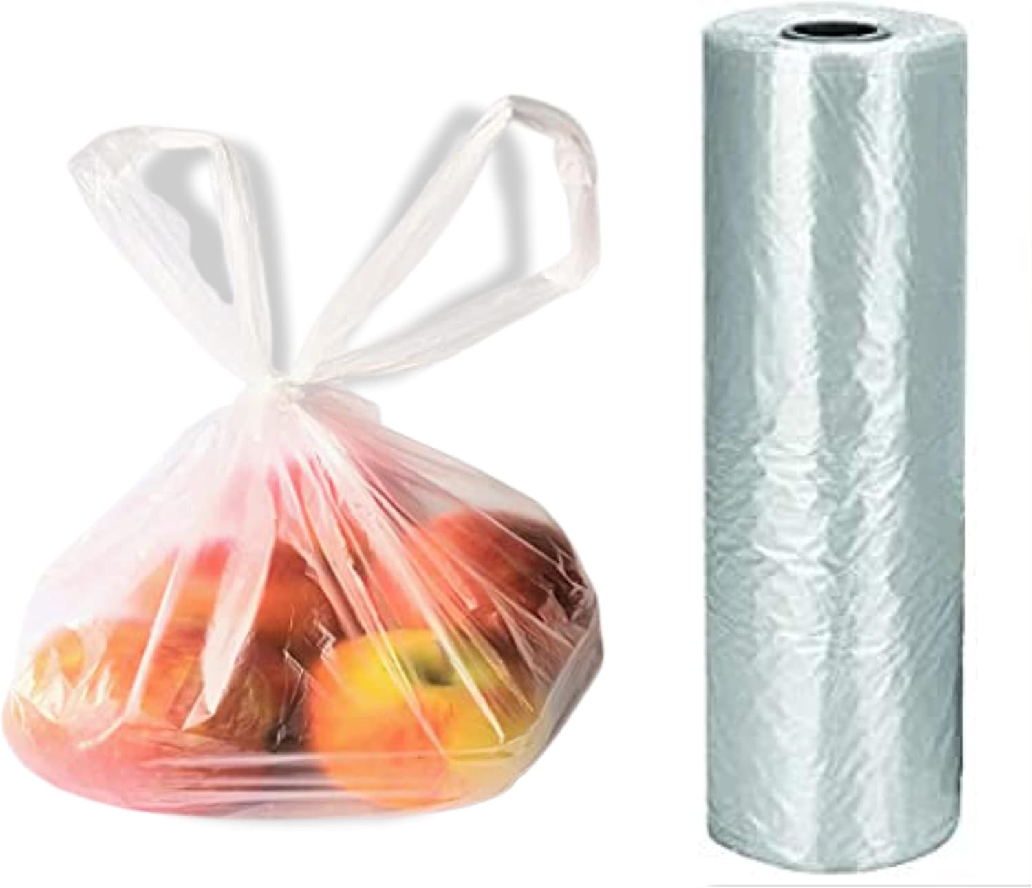 120 Medium Size Food & Freezer Clear Plastic Bag, Sandwich Packed