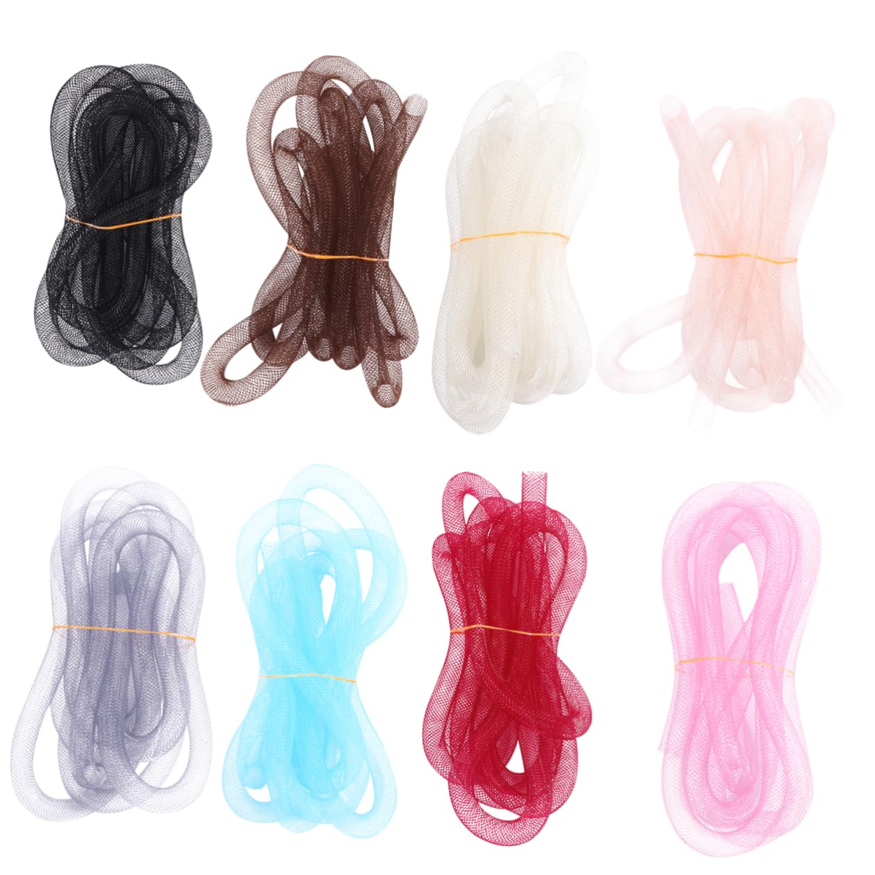 Cordón de nylon trenzado para hacer pulseras y accesorios, malla elástica Hohopeti