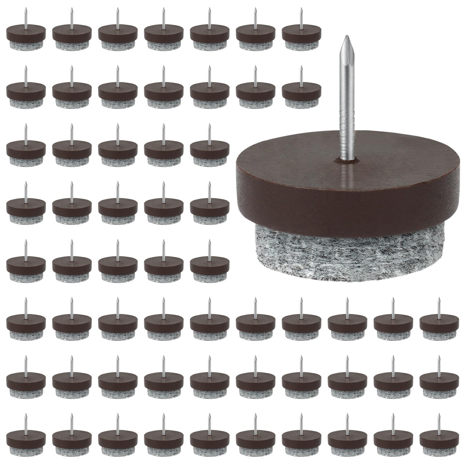 Flintronic 60PCS Furniture Pads Floor Protectors, 28mm Diameter Chair Leg Floor Protectors