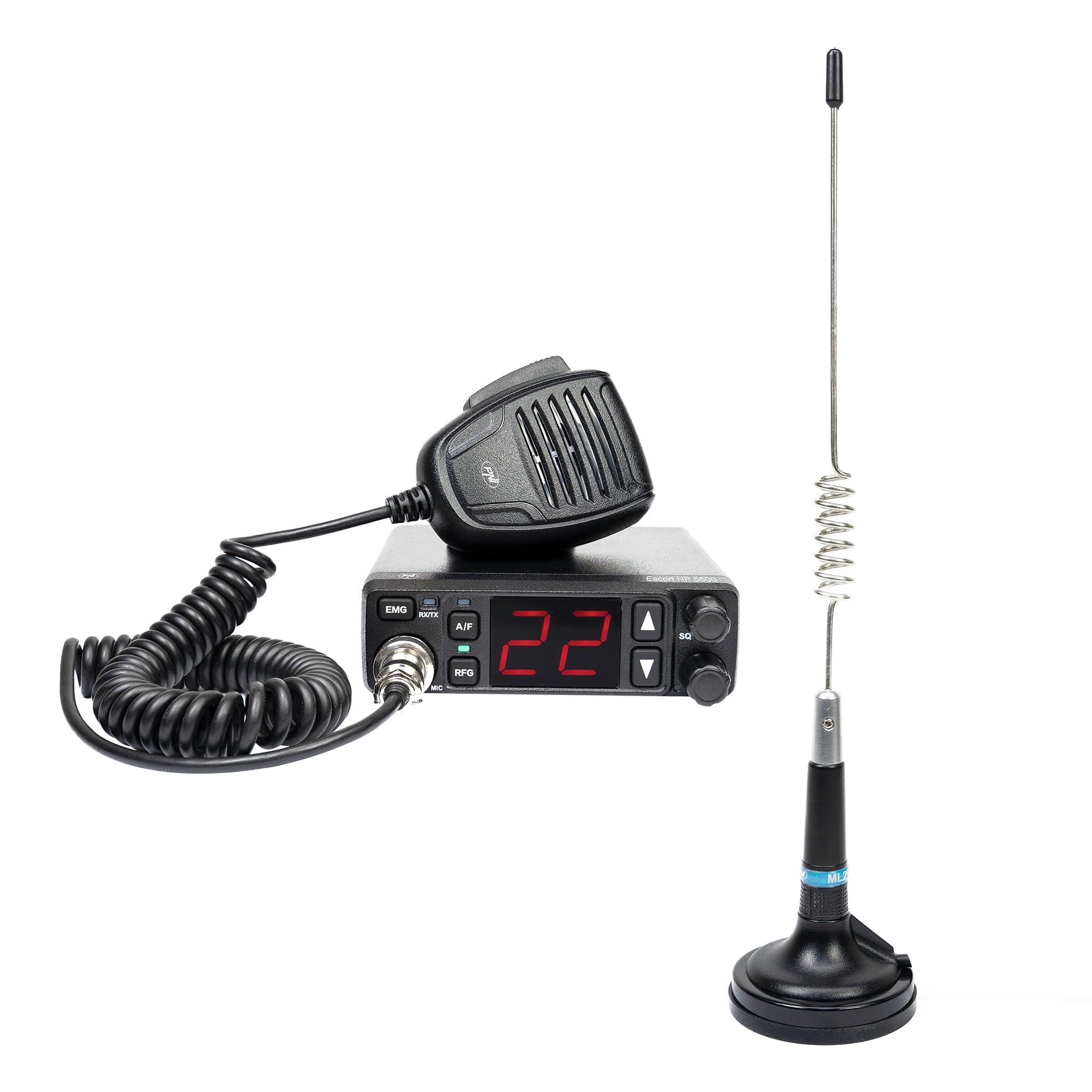 Station Radio CB PNI Escort HP 5500 + antenne CB PNI ML29, avec Base magnétique