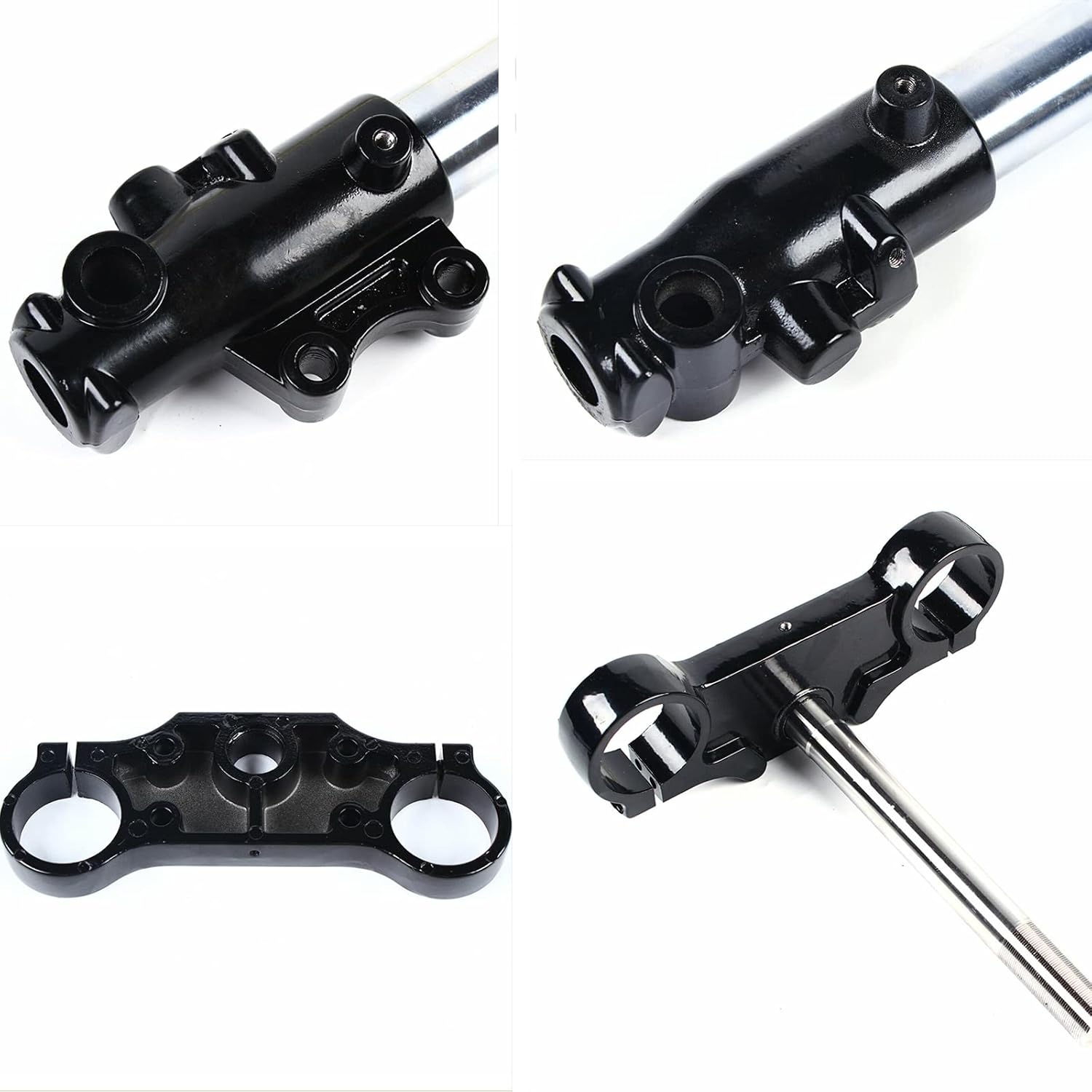 29" Front Fork Shocker For 110CC 125CC Dirt Pit Bike Complete 45mm/48mm Upside Down Front Fork Suspension Shocks Absorber and Triple Clamp Handlebar Riser Set