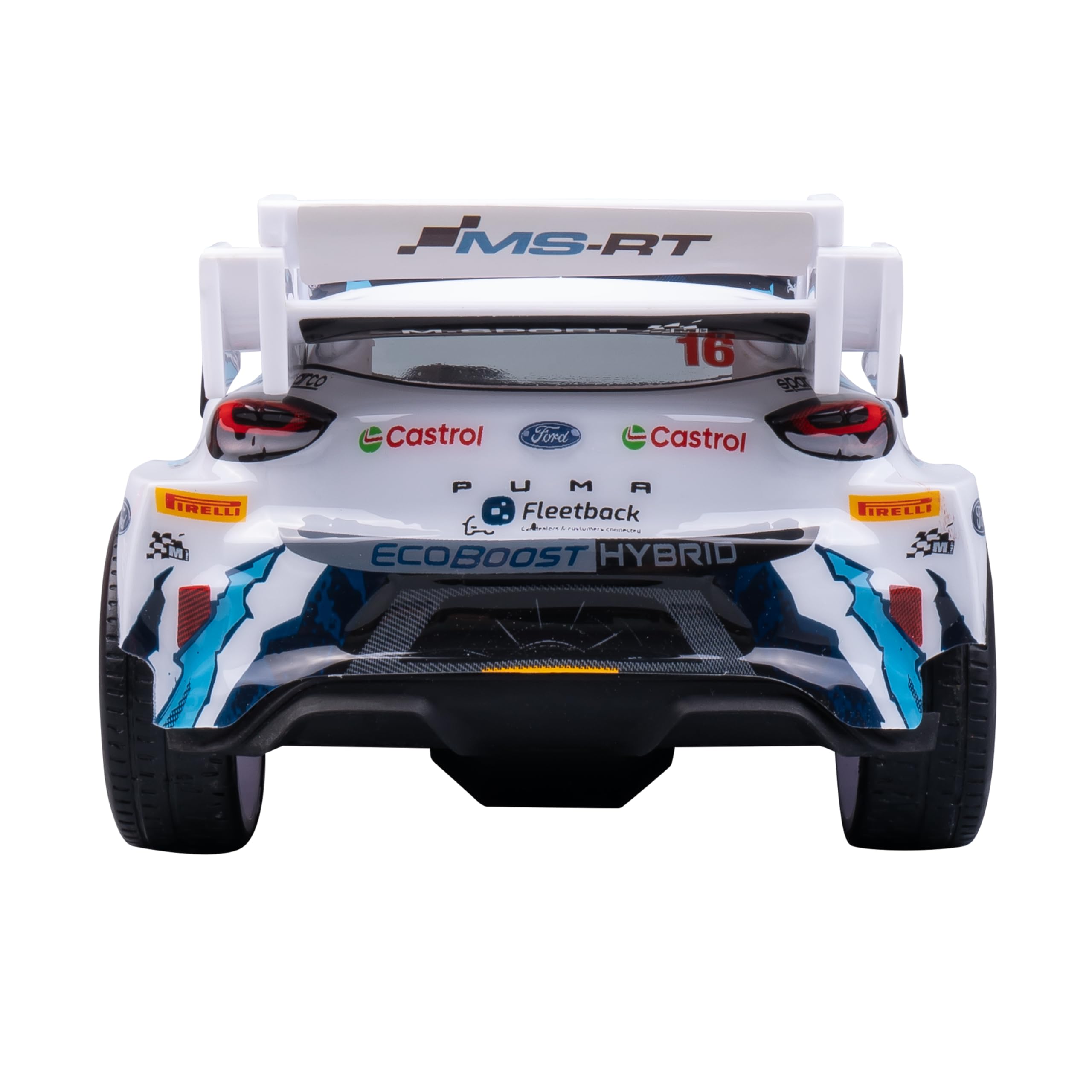 Nikko 10651 M-Sport Ford Puma Hybrid Rally1#16 Fourmaux 1:18 – Modellino da Rally con Luci LED Funzionanti – Auto Radiocomandata 27 cm