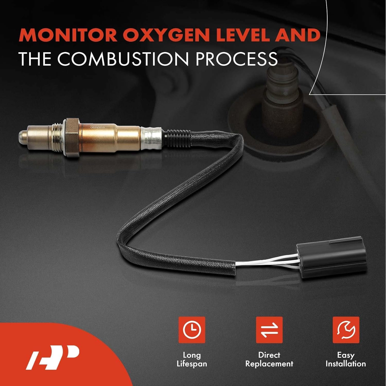 A-Premium O2 Oxygen Sensor Compatible with Chevrolet Aveo Aveo5 2009 2010 2011 & Pontiac G3 2009-2010, 1.6L, Upstream and Downstream, 2PC-Set