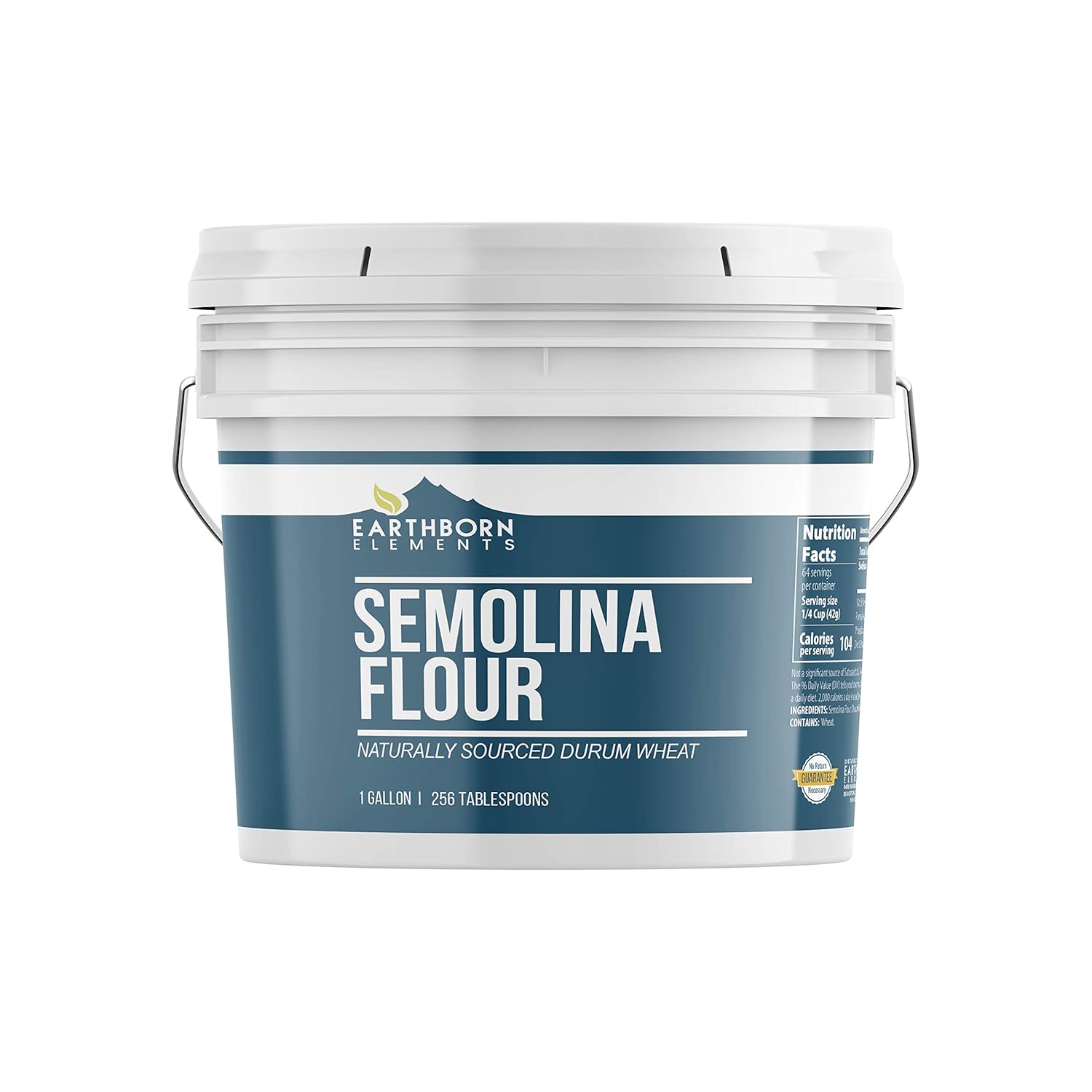 Semolina Flour (1 Gallon) Rich in Protein & Fiber, For