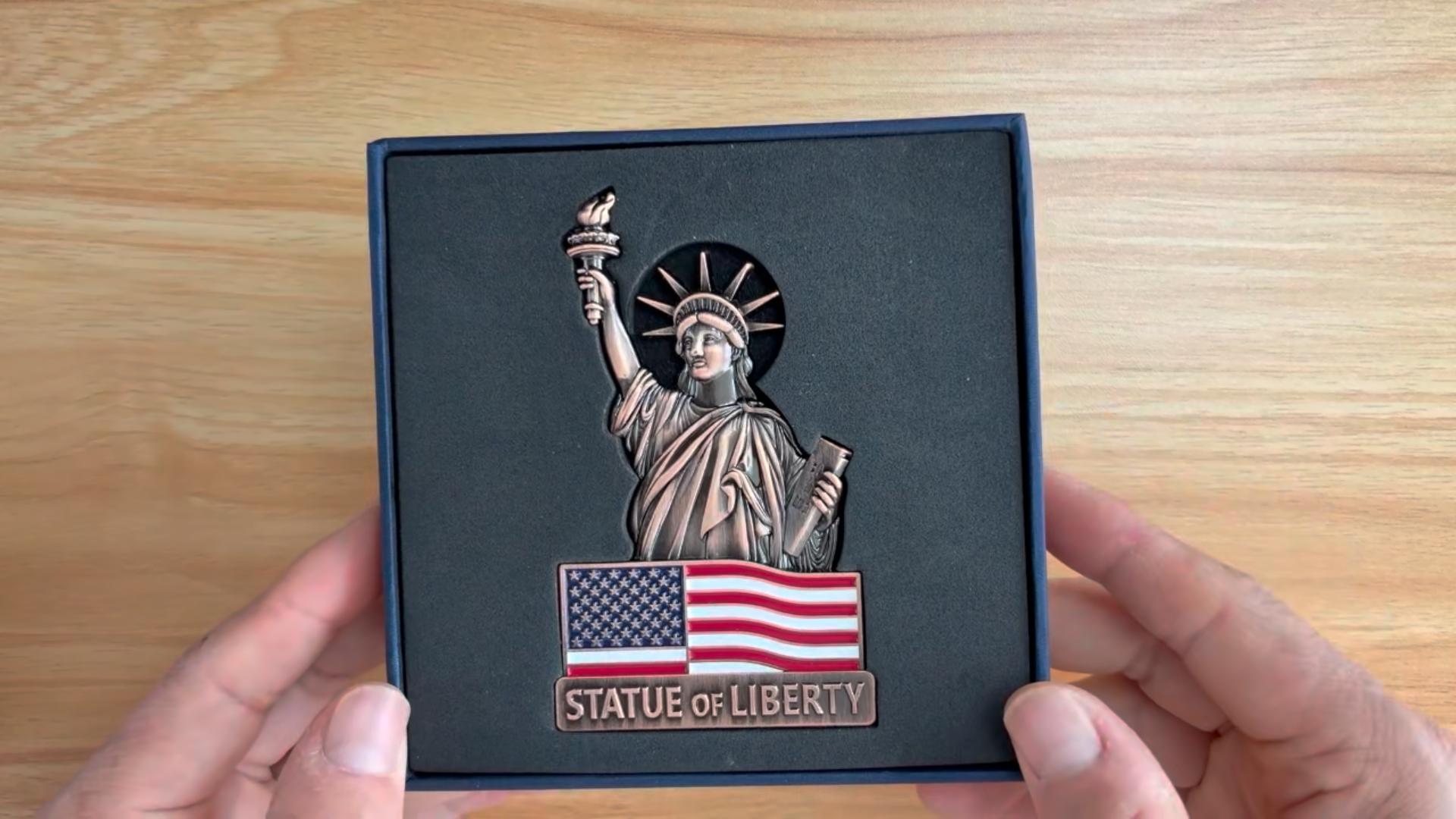 Imán frigorífico Estatua de la Libertad en aleación de zinc miniatura 7