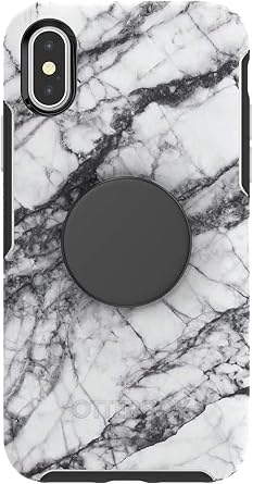 OtterBox + Pop Symmetry Series Case for iPhone X/XS ONLY Non-Retail Packaging - White Marble